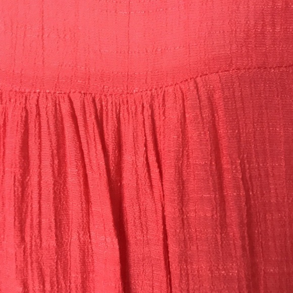 PAPILLON Women’s sleeveless Tunic Top Coral Tiered XL Lightweight Gauzy fabric - Picture 9 of 11